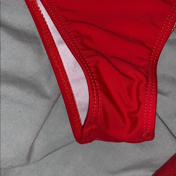 Red Bikini with Ruffles (small) - Picture 3 of 4